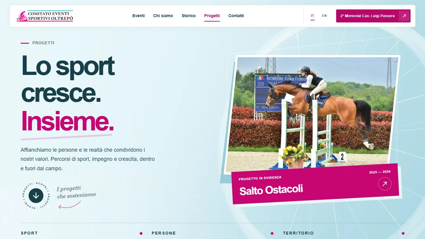 Esplora la sezione Progetti (IT, 25/09/2026)